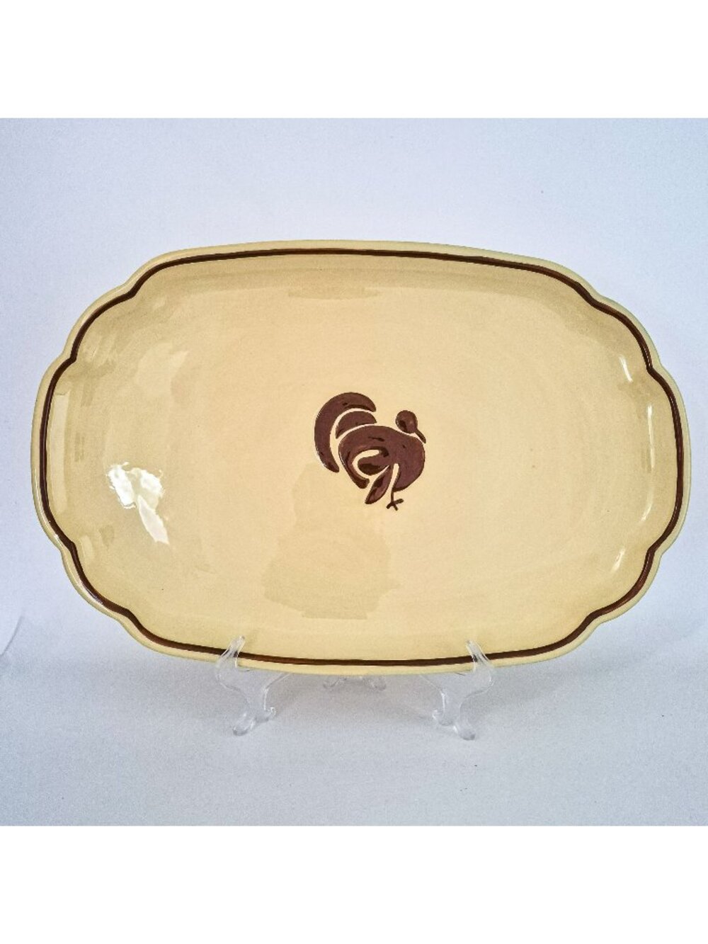Tag Large 18" Turkey Serving Platter, Embossed Design, Thanksgiving Fall Dining